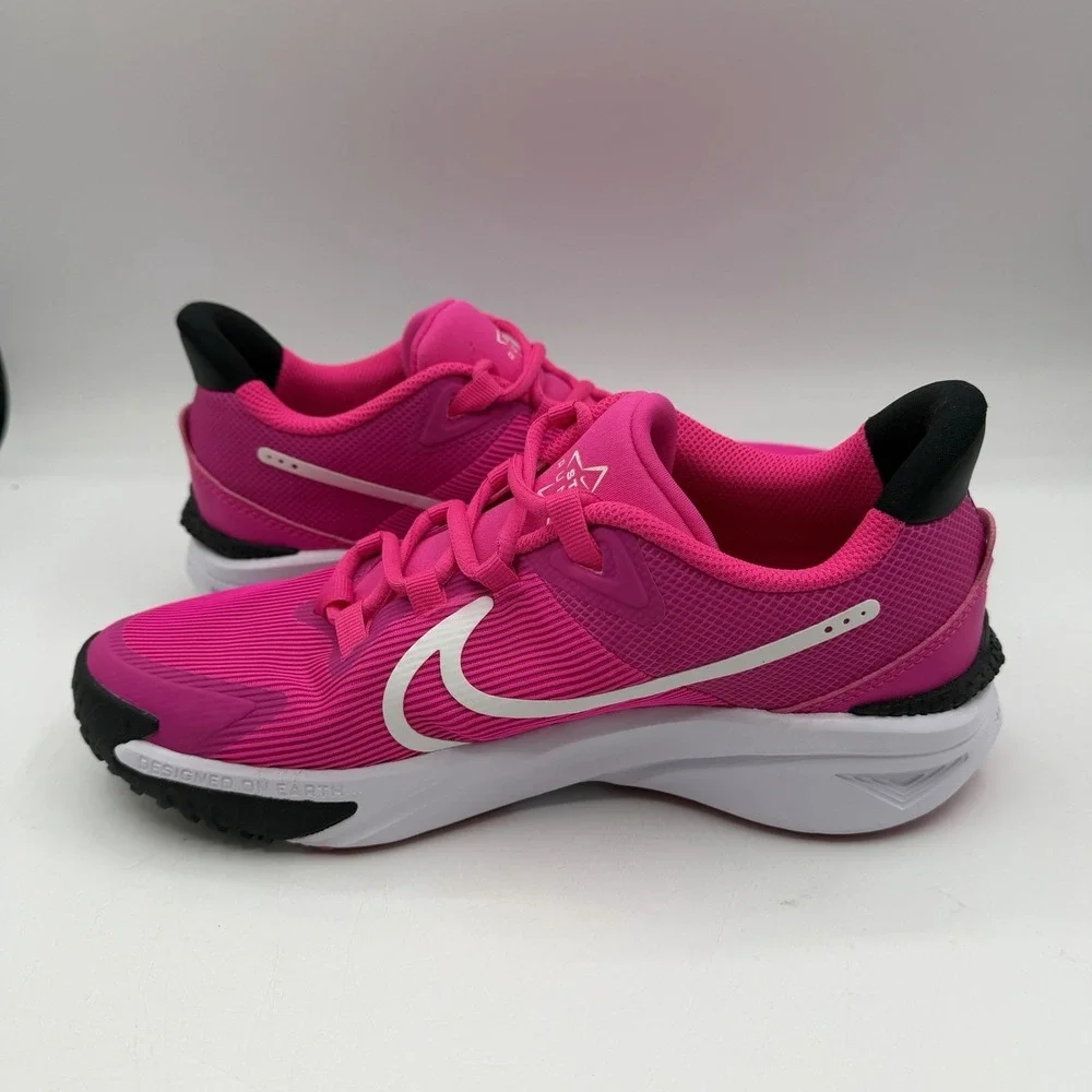 Nike Star Runner 4 NN GS‎ Running Shoes Youth Sz 6Y Fierce Pink White DX7615-601